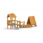 Galapagos wooden playhouse with slide