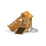 Tambora wooden playhouse with slide