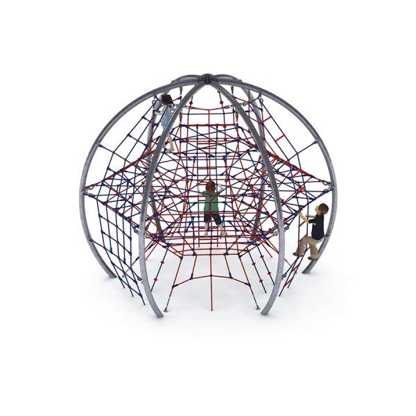 Children playing on an Autan climbing net toy.