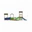 Epsilon inclusive playground with slides, ramps, and towers.