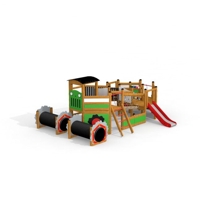 Harvester single slide, Multiactivities, Playground equipment