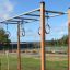 Horizontal ladder with climbing rings outdoor playground equipment