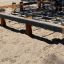 Military Net climbing structure on sandy playground