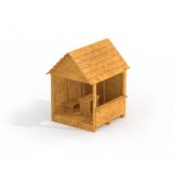 Shelter w/table and a stool wooden house