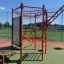 Hexagon Training Set w/ Stairs installed on an outdoor sports field.