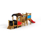 Locomotive w/ Tower and Slide train playhouse