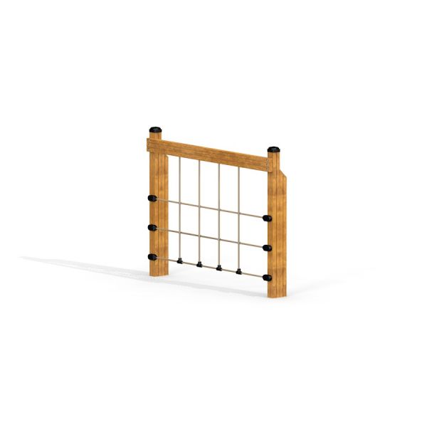 Climbing net module for children's play equipment.