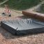 Sandbox cover 2m x 2m on a playground.