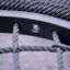 Close-up of Bird Nest Single Swing 2 Posts (Metal) netting and rope design.