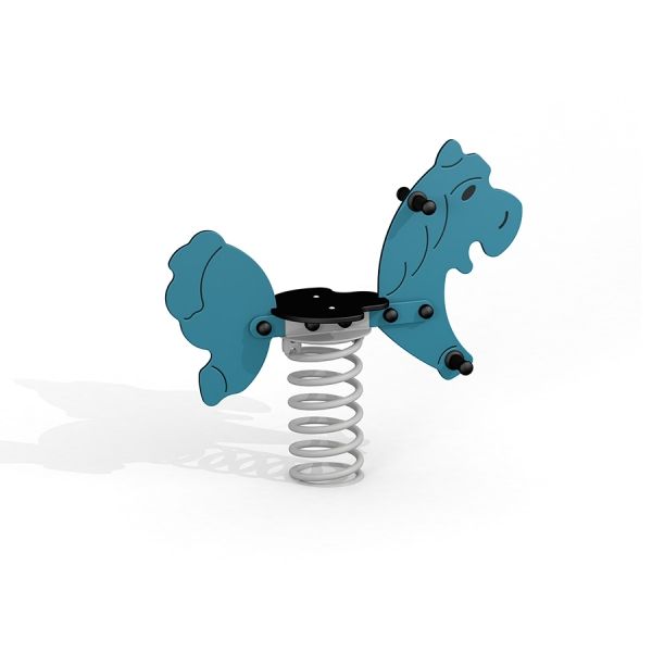 Blue Pony Rocking spring rider for children.