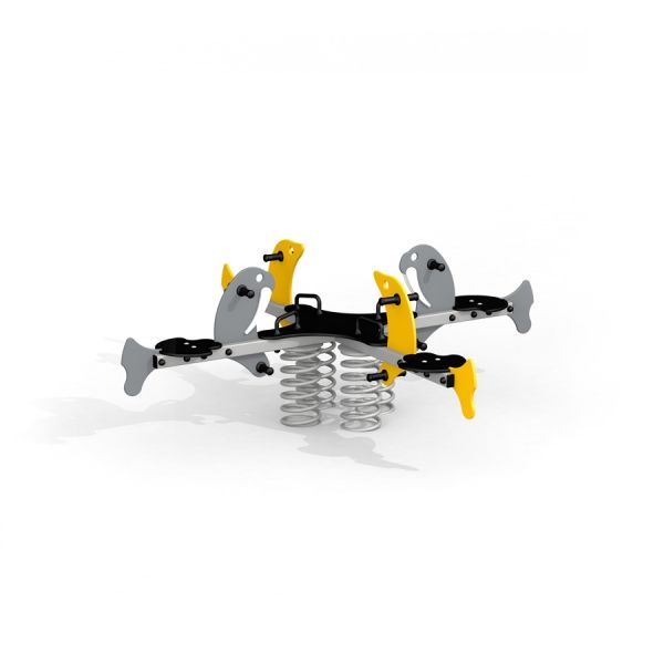 Quadro Walrus-Seal rocking playground equipment with animal design.