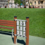 Tic Tac Toe outdoor game installation in a park.