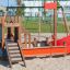 Small Ship sandbox for children in a playground
