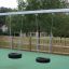 Double swing with tire seats on a playground