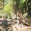 Children playing on Elbrus Eco wooden playground equipment in a park.