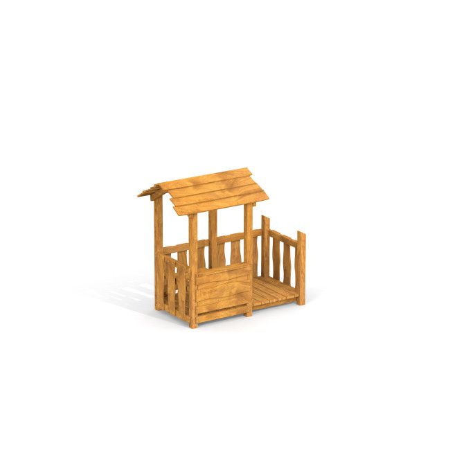 Wooden Veranda House Uvala Single Playhouse for children.
