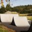 Outdoor skate park with Spine-Ramp.