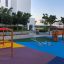 Double Seesaw in a colorful playground.