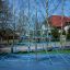 Powerclimber climbing net in a playground.