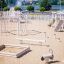 Playground with Sandbox and various climbing structures.