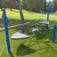 Rhombus Net playground equipment for children in a park