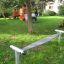 Children's playground with Surf Board balancing equipment.