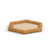 Sandbox with bark