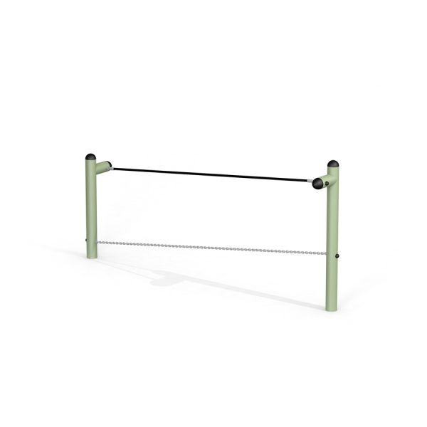 Outdoor Acrobat balancing bar for playgrounds.