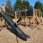 Space Station Nature castle with slide at the playground