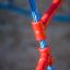 Mini Climber steel structure blue rope detail with red connectors