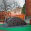 Mini Climber steel structure at playground with climbing wall and net