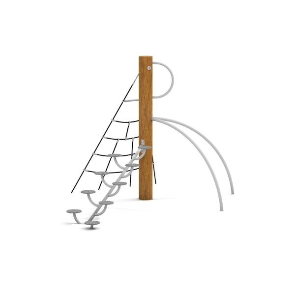 Vesuvius steel structure - children's playground climbing net and steps apparatus