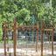 Yellowstone wooden playhouse in a park