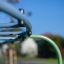 Close-up of Dolphin steel structure in a playground.