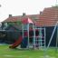 Beetle playhouse with slide, steel structure in a playground
