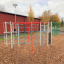 Climbing structure Orca steel structure in playground.