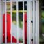 Butterfly steel structure playground equipment in red and white