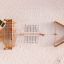 Nature Ship Sandbox, wooden playhouse with climbing net from top view.