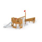 Nature Ship Sandbox, wooden playhouse