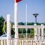 Nature Ship Sandbox, wooden playhouse with climbing nets and red flag