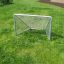 Metal mini soccer goal Mini Goal on grass.