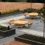 Outdoor seating area with Table & Bench 6 Seats