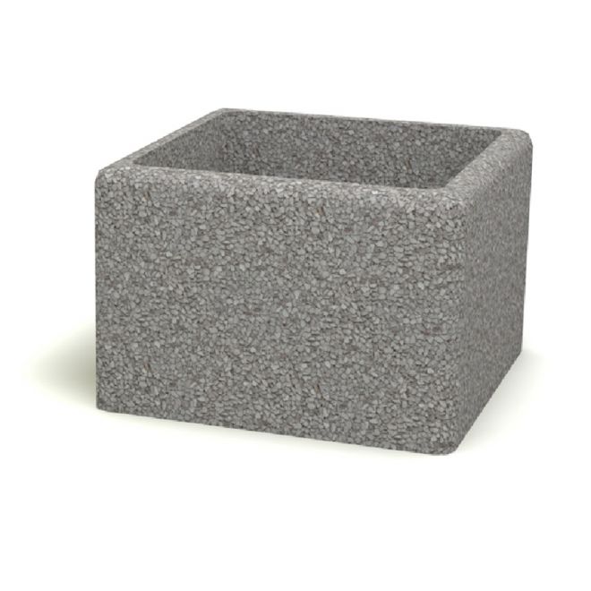 Square stone planter Berta.