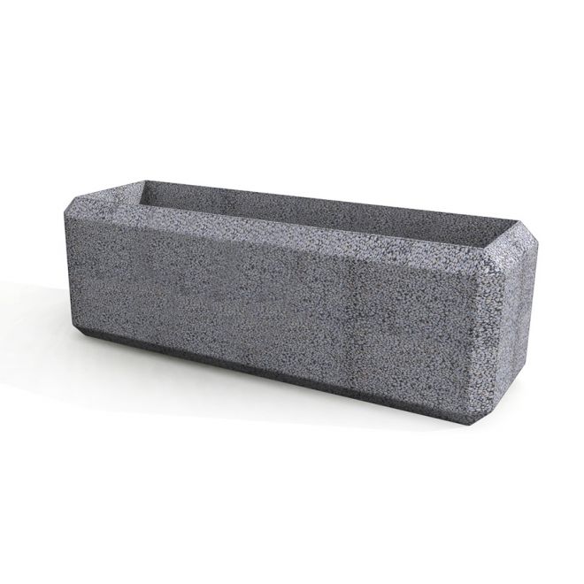 Milano concrete rectangular planter.