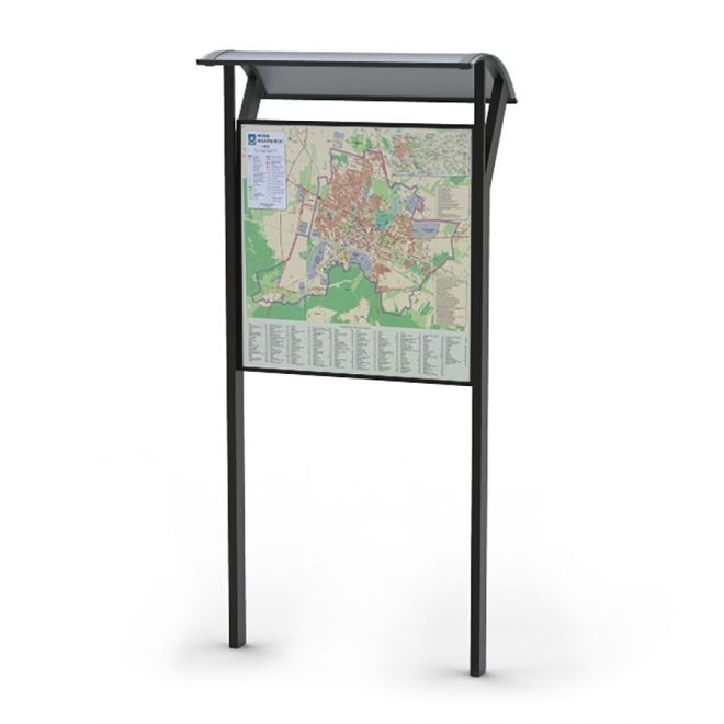 Outdoor map display board Kemi