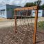 Climbing frame for kids in outdoor playground, Butterfly climbing net.