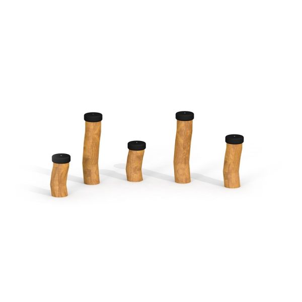 Madagascar (5 pcs set) wooden playground stumps