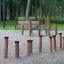 Outdoor playground equipment - Madagascar (5 pcs set) in a park setting.