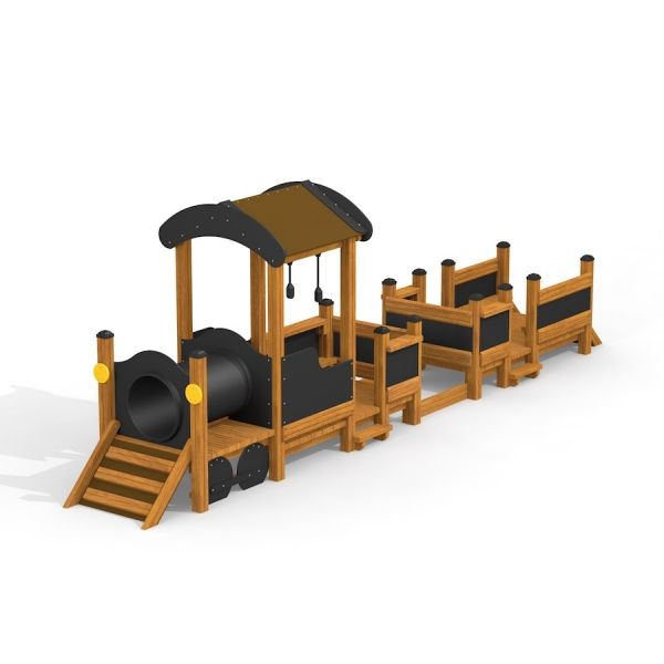 with cars Nature train playhouse, Play houses, Playground