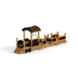 Locomotive with cars Nature train playhouse